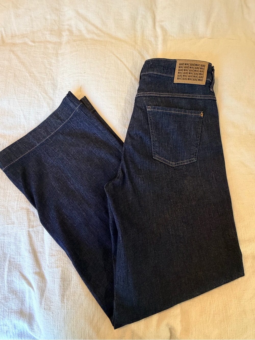 MAC wide leg jeans dark blue